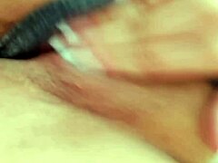A horny woman with a shaved pussy masturbates and sends the video to her man