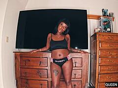 The voluptuous Ava is a lingerie model and she has a great ass and a big black dick