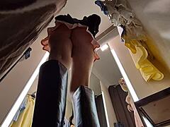 Hidden Camera Captures Hot Girl Trying Sexy Clothes in Dressing Room