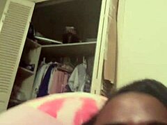Young and black beauty gets it hard in homemade video