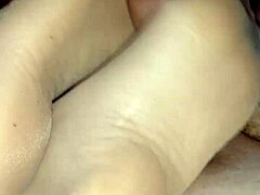 Homemade Nylons Footjob