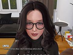 i control this brunette in femdom hentai play