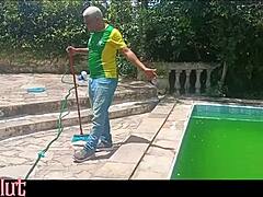 did pool guy clean my ass after fucking?