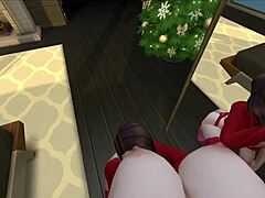 What's Behind That Christmas Morning Shemale Fuck Session Surprise?