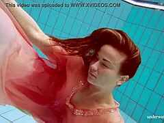Deniska’s Daring Underwater Naked Teen Tease