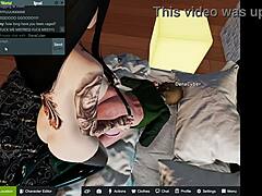 Caged Femboy Slammed Hard by Thick Futanari Goth