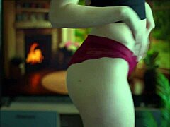 my panties try-on turns into standing pee flood