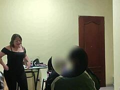 I dominate the maid in rough taboo sex