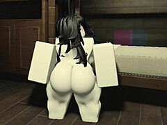 Damn! This Big-Titted Slut in Roblox Goes Wild in Her First Test Video!