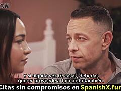 Latina’s Subtle Tease Under Stepfather’s Gaze