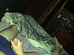 wife's teasing blowjob to cum on ass