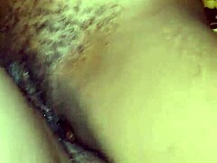 I couldn't hold back, cumming on her juicy big pussy because she's so wet and dripping