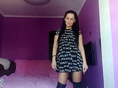 dominatrix toys with her submissive sissy slut