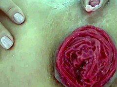 Destroyed Anal Prolapse in Extreme Close-Up Play