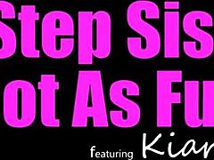 Kiara Cole teases stepbro to aim for her chest, not face.