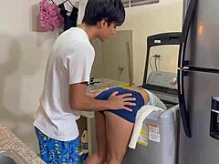 Teen’s Rough Fuck In Laundry Room