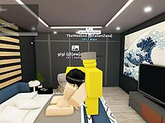 Fucking my best friend inside Roblox for a wild virtual thrill.