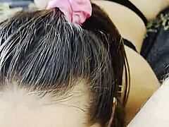 teasing blowjob with sloppy rimming action