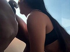 Cute Latina’s First Big Cock Suck - Amateur Couple