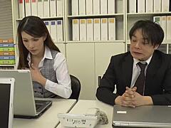 drunk boss took me in empty office for creampie.