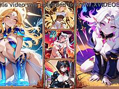 i'm obsessed with these anime battle babes in wild action