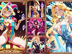 in this anime fantasy, battle babes clash in epic cosplay showdowns with game twists. ai brings intense costume action to life.