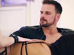 Pretty little 18+ playthings engage in soft teasing with european features