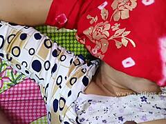 teen girlfriend banging boyfriend at village home, pussy pounding! 😍
