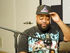 Man, I seen Curlyrican gettin slammed hard mid-podcast, no lie!