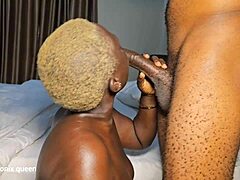 Chocolate delight oiled up and fucked good with creamy pussy