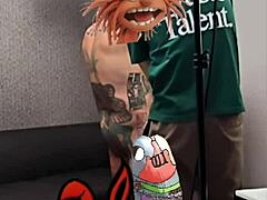 Veronica’s First Tattoo Session with Wild Dick Action