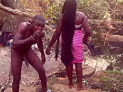 Perfect Boobs Village Girl Banged Hard by Stream in Rough Quickie. Hairy and Wild!