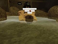Hardcore banging with my best friend in Roblox cartoon fun