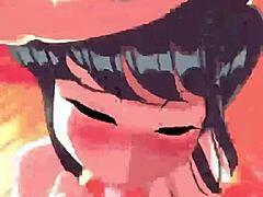 Wow, Komi San giving an insane blowjob with cumshot!