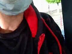 Handsome Guy Masturbates in French Train