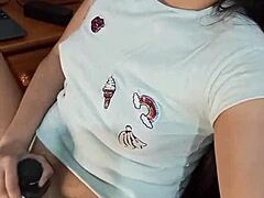She demonstrates squirting in homemade video