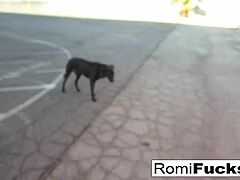 Romi Rain and Dani tease in lesbian black-light fun?