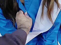 yo, this Desi Pakistani schoolgirl got drilled by an old dude!
