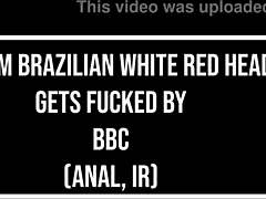 Jade Fire, that pretty redhead, takes on a massive BBC in a wild session