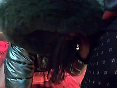 Stepmom Was Face-Fucked Cum On Shiny And Fluffy Down-Jacket - Preview