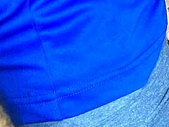 Wow, married housewife rides her cuckold, cums hard, then someone tries opening the bedroom door!