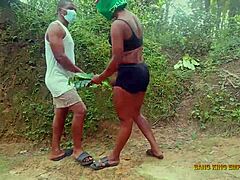 Bush Hot Sex With BBW King’s Wife During Village Ritual Stuns Me