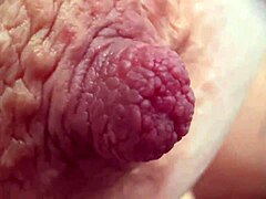 Extreme close-up of my nipple play, u never seen this