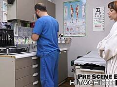 Lesbian Experiences Intense Hitachi Orgasms in POV Style with Ditria Rose on Set