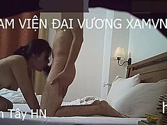 Hot Vietnamese Girl Hanh Tay in Wild Bedroom Action