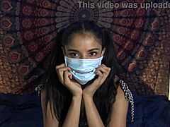 Filipina Nurse Removes Mask for Hospital Roleplay Scene