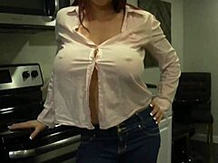 Fucking My Big Titty Wifey in Our Kitchen Today