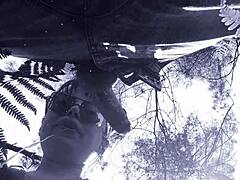 Bluee Gives OUTDOOR BLOWJOB with DEEP THROAT