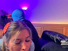 i snow bunny pawg eats cock after taking a hard ass spanking
