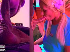 Camilla Teaches Her Sis How to Fuck Her Own Throat Properly!